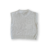 Ladies Jersey Knit Vest - Stone