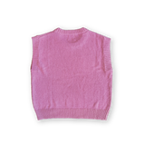 Ladies Jersey Knit Vest - Raspberry