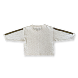 Grown Long Sleeve Stripe Tee - Coconut