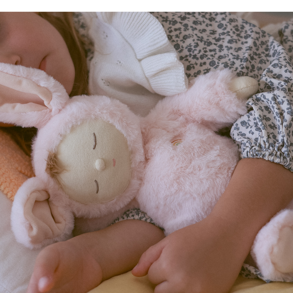 Lullaby Cozy Dinkum Bunny Moppet - Pink