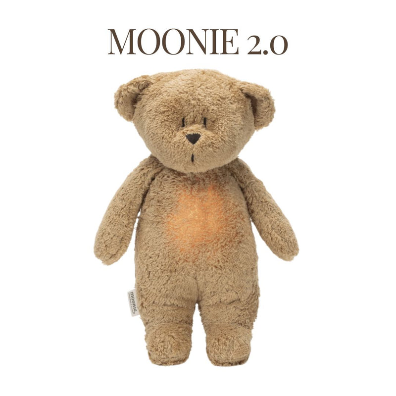MOONIE 2.0 CAPPUCCINO- ORGANIC HUMMING BEAR WITH A LAMP