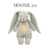 MOONIE 2.0 GRAY - ORGANIC HUMMING BUNNY WITH A LAMP
