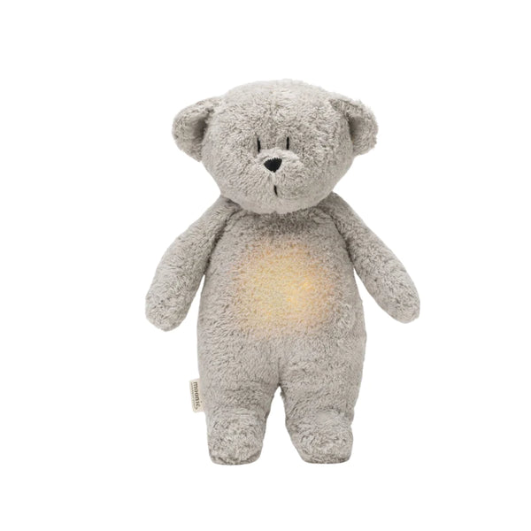Organic Humming Bear with Lamp | Gray Natural