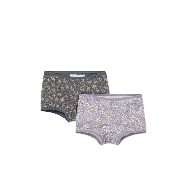 Jamie Kay Organic Cotton 2pk Shortie | April Lilac/Rosalie Floral Lava