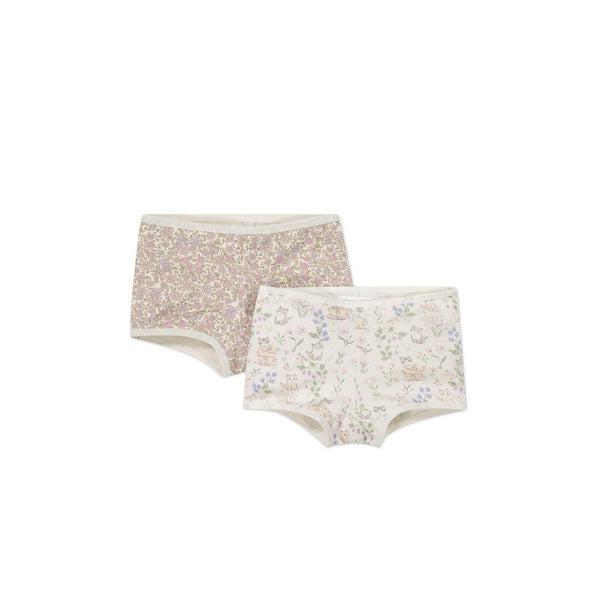 Jamie Kay Organic Cotton 2pk Shortie | Chloe Lavender/Moons Garden Lavender