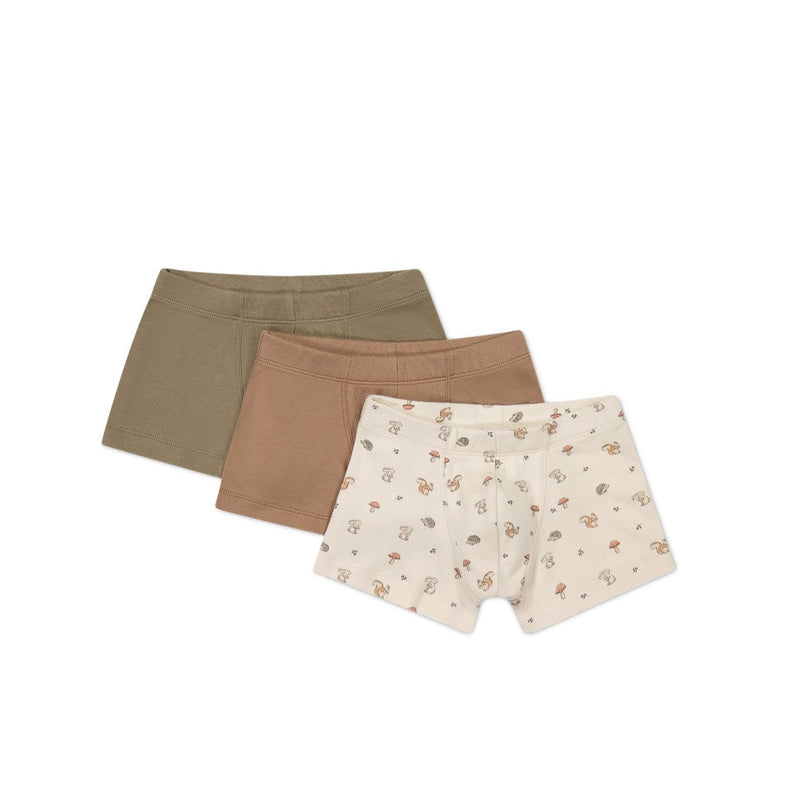 Jamie Kay Organic Cotton 3pk Trunk | Spiced/Oak/Woodland Friends