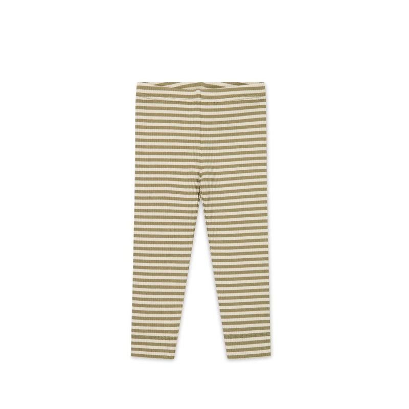 Jamie Kay Modal Legging | Narrow Stripe Oak/Soft Clay