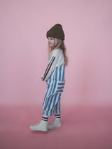 Grown Denim Stripe Overalls