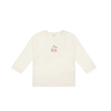 Jamie Kay Pima Cotton Arnold Long Sleeve Top | Parchment Petite Cherry