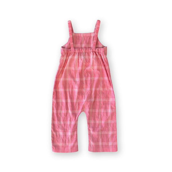 Cotton Check Playsuit