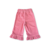 Organic Cord Frill Pant - Sorbet