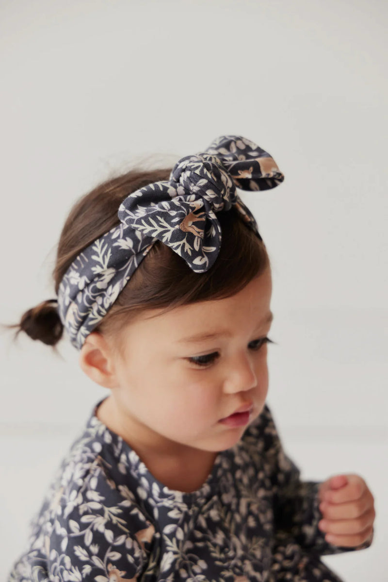 Jamie Kay Organic Cotton Modal Headband - Deer Berries Ink