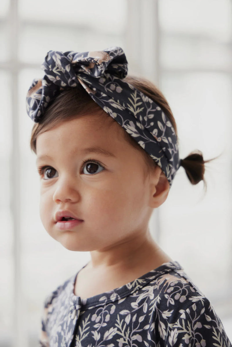 Jamie Kay Organic Cotton Modal Headband - Deer Berries Ink