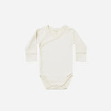 Quincy Mae Side Snap Bodysuit || Ivory
