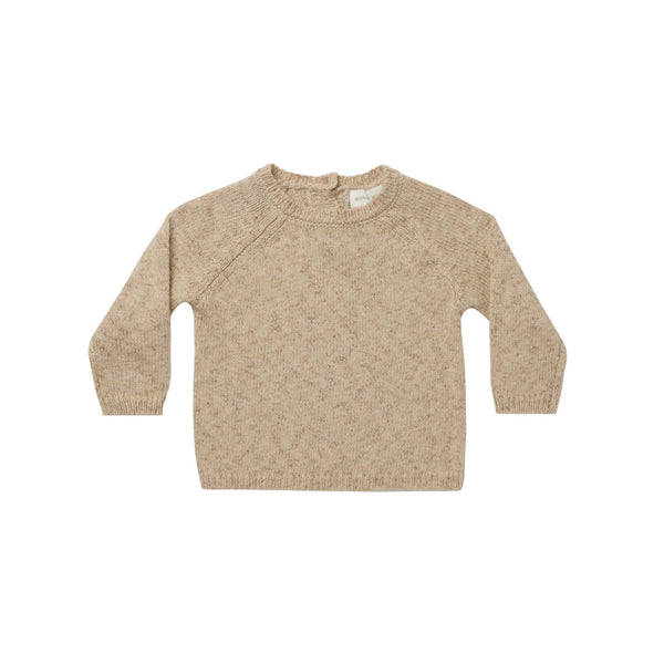 Quincy Mae Speckled Knit Sweater | Latte