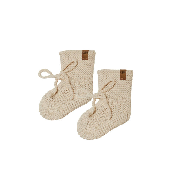 Quincy Mae Knit Booties | Sand