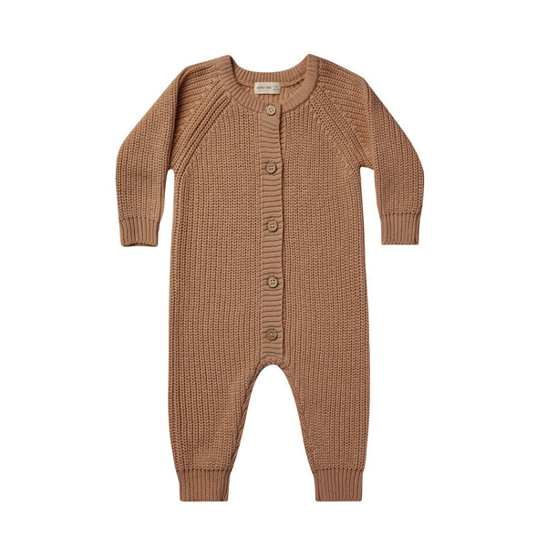Quincy Mae Chunky Knit Jumpsuit | Cinnamon