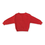 Organic Textured Boucle Knit Pull Over - Sauce