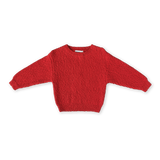 Organic Textured Boucle Knit Pull Over - Sauce