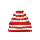Organic Striped Pixie Rib Beanie - Sauce