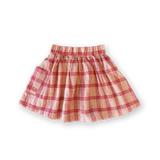 Tomato Cotton Check Skirt