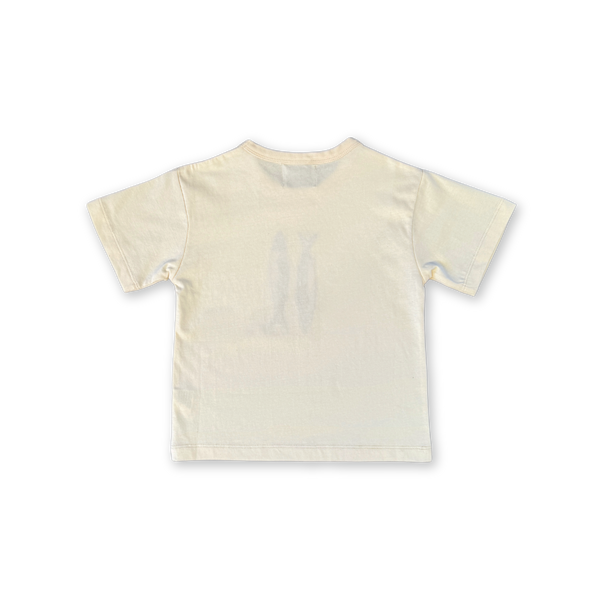 Organic Sardine Embroidered Tee - Milk