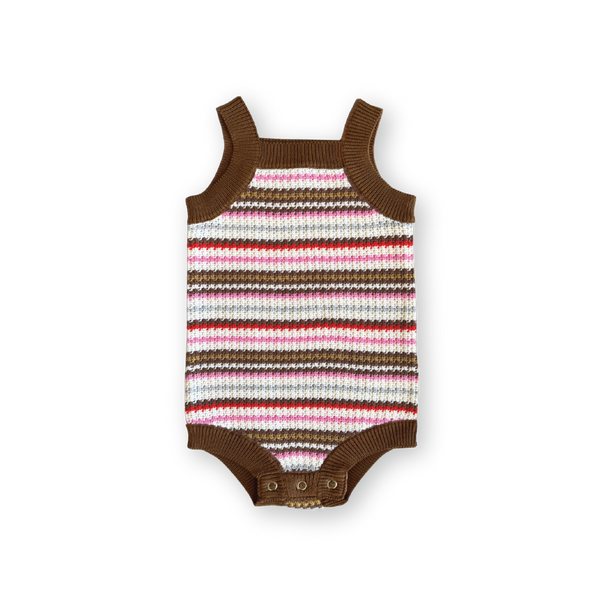 Organic Sunshine Stripe Knit Romper