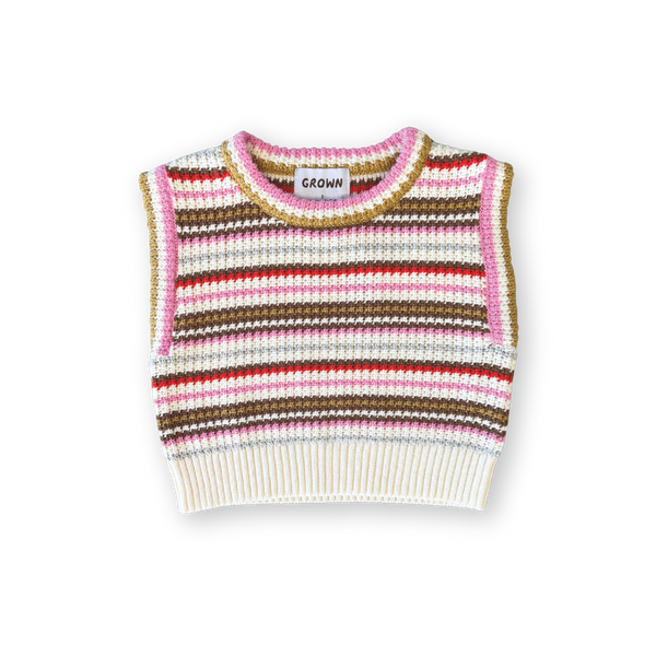 Organic Sunshine Stripe Knit Top