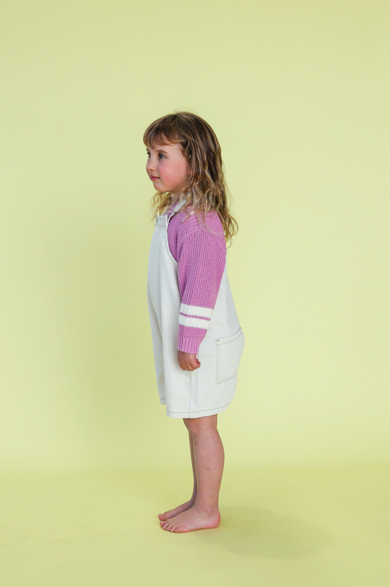 Chunky Rib Pull Over - Raspberry