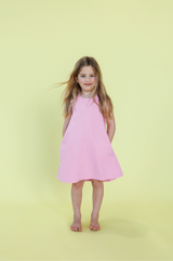 Organic Shift Denim Dress - Candy
