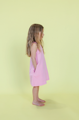 Organic Shift Denim Dress - Candy