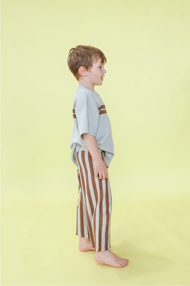 Organic Striped Knit Pant