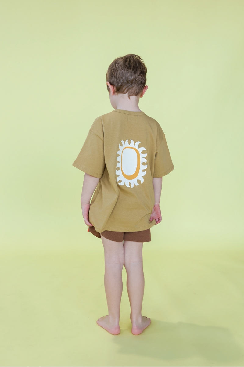 Organic Milano Knit Shorts - Brownie