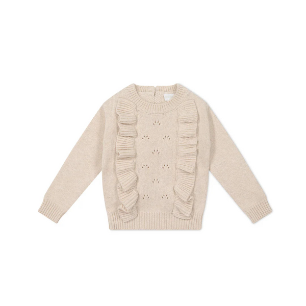 Jamie Kay Valentina Jumper | Light Oatmeal Marle