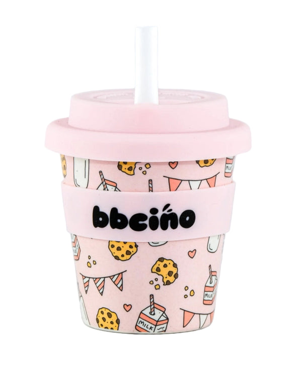 Tough Cookie in Pink Babycino Cup - 120ml (Straw Included)