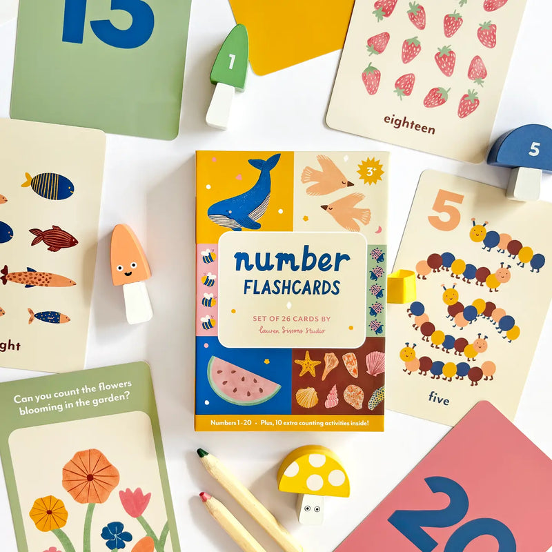 Illustrated Number Flashcards