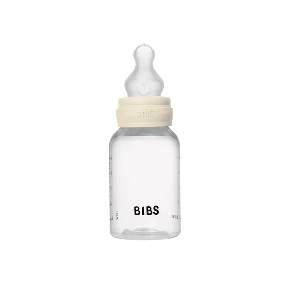 BIBS Baby Bottle Complete Set 150ml Silicone - Ivory