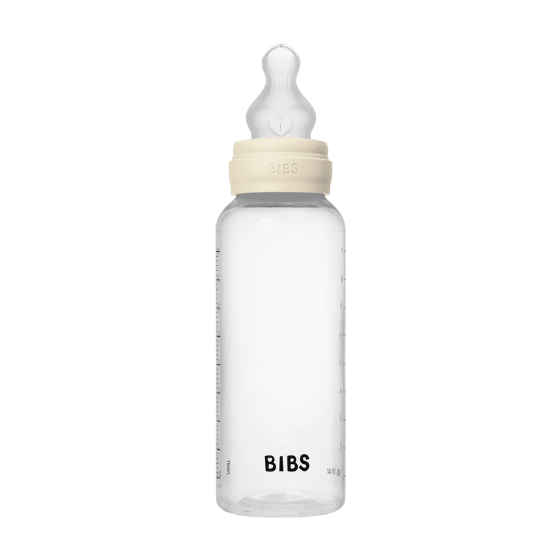 BIBS Baby Bottle Complete Set 270ml Silicone - Ivory