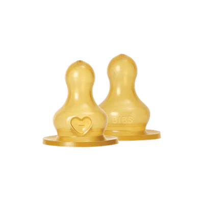 BIBS Bottle LATEX Nipple 2 PACK - Slow Flow