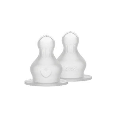 BIBS Bottle Replacement Nipple 2 pack, Silicone - Slow Flow