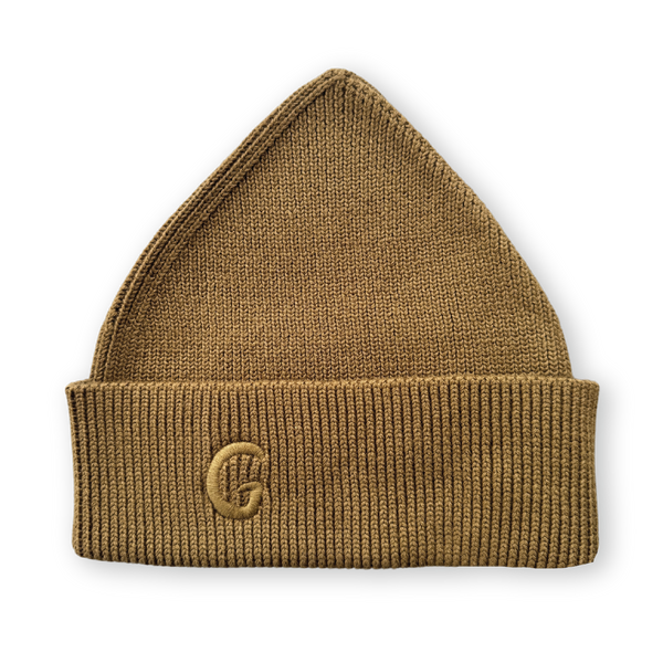 Organic Ribbed Super Pixie Beanie - Coffee