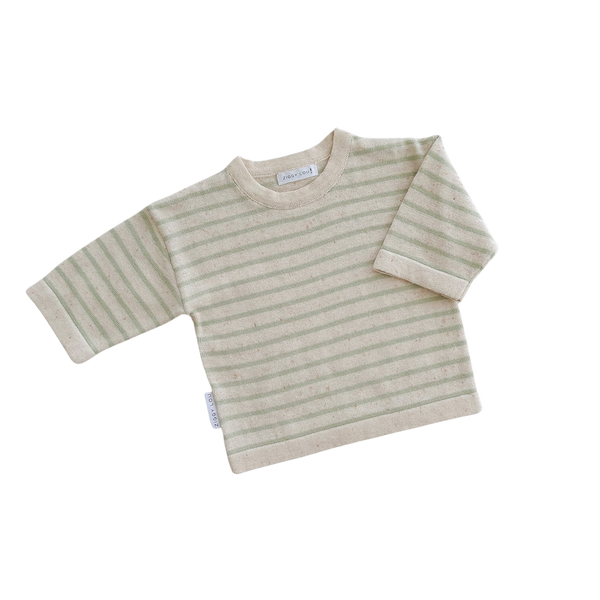 ZL LONG SLEEVE TEE | BISCOTTI STRIPE