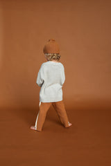 V-Neck Pull Over - Grey Marle