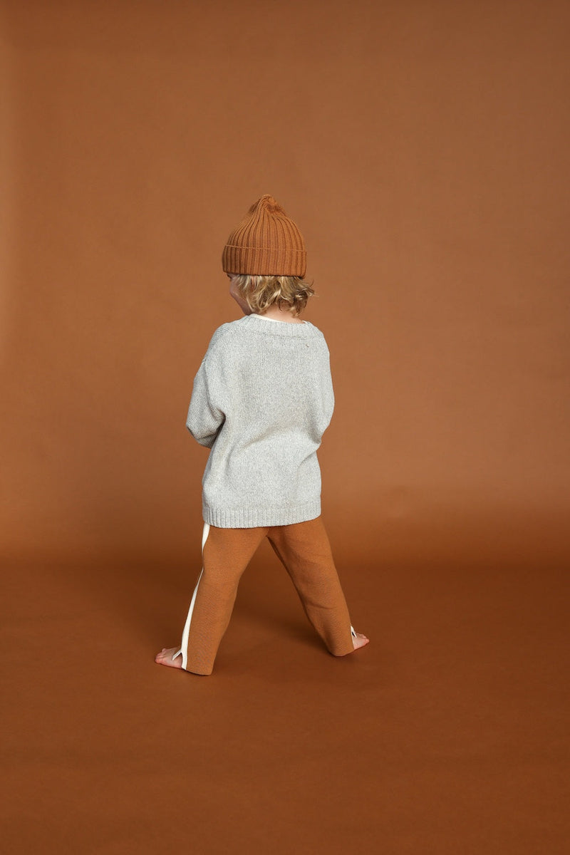 V-Neck Pull Over - Grey Marle