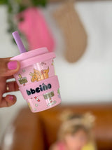 Santa’s Little Sipper in Pink - 120ml (Straw Included)