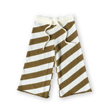 Diagonal Stripe Knit Flares