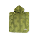 Terry Towelling Flow Poncho - Leaf