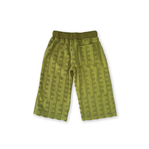 Terry Towelling Flow Pant - Leaf
