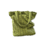 Terry Towelling Flow Beach Tote - Leaf