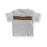Organic Twin Striped Ribbed Knit Tee